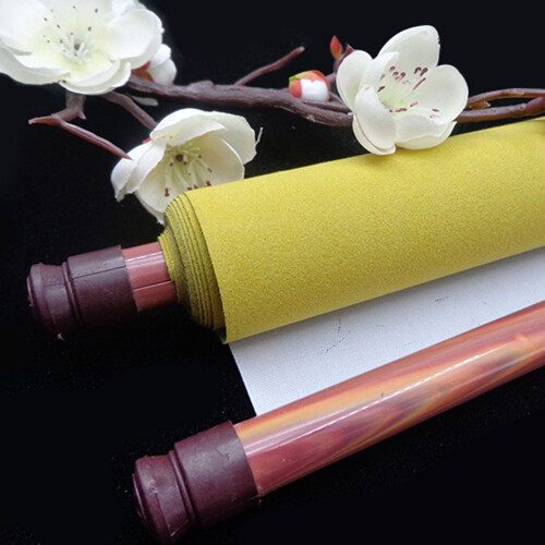 Reusable Water Writing Cloth Chinese Calligraphy Scroll Quick Drying Riceshaped water