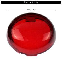 Motorcycle Turn Signal Lens Cover Replacement Scratchproof Cover Orange