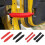 2 x Car Doors Limiting Straps Unilateral Doors Stoppers Limiter Belt Kit Red Straps 2