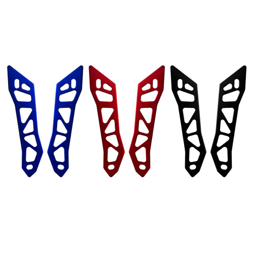 Adjustable Motorcycle Wind Deflector Mounting System Simple Setups for Riding Red 1