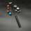 Car Dent Puller Dent Repair Tool Auto Repair Sheet Metal Hammer with Tips D 1