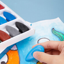 Finger Crayons Set 24 Colors 12 Colors 6 Colors Non-toxic Washable Not Sticky 12 Colors