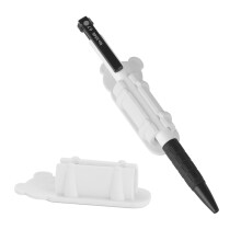 Single Slot Pen Holder for Desk Wall Fridge Whiteboard Silicone Pen Hollder Slot Pink1