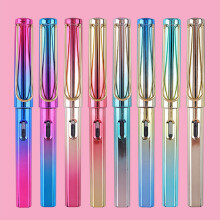 Fountain Pen Gradient Color Pen Body Piston-Filled for Calligraphy Colorful green