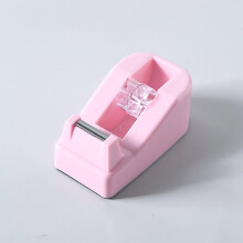 Office Desk Packing Tape Dispenser 0.79Inch Sealing Tape Cutter for Scrapbooking Pink