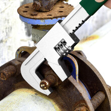 Right Angle Adjustable Wrench With Wide Jaw Opening Up To 9.8cm For Automotive 15 inches
