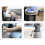 Inflatable Camping Foot Rest Pillow Compact Ultralight Soft for Gray Single valve three l 1