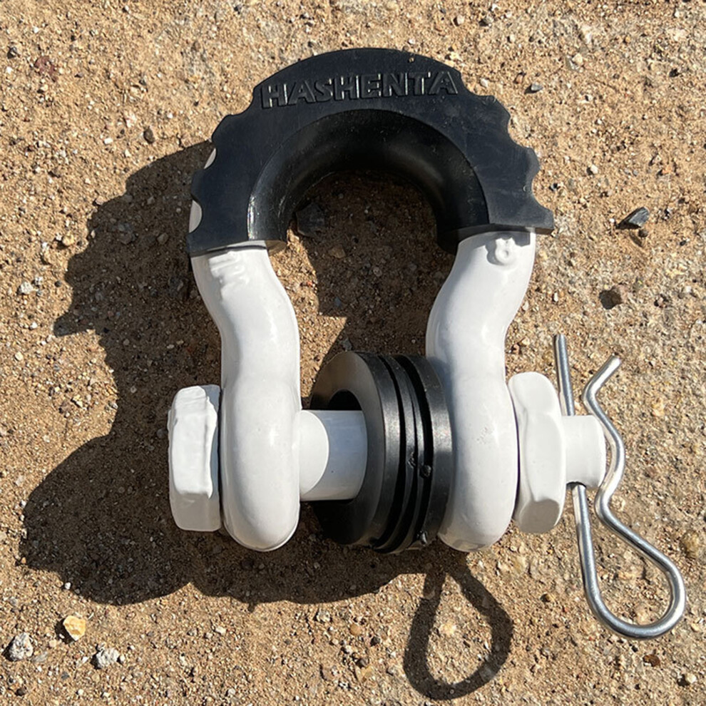 2Pcs D-Ring Anchor Shackle 5/8" Towing Gear Bow Shackle 28660Lbs Break Strength Black 7754005170468
