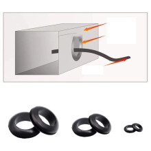 260Pcs Rubber Grommet Firewall Hole Plug Assortment Rubber Grommet Kit