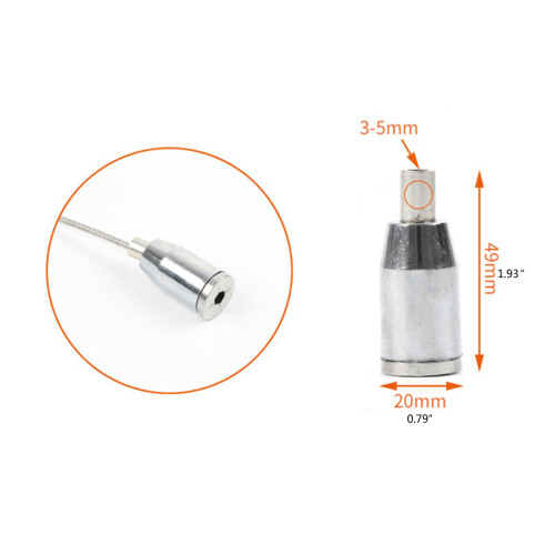 Wire Locker Adjustable Wire Clipper Double Hole Screw Lock Wire Round code with fuse