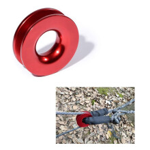 Winch Tow Rope Recovery Ring Snatch-ring Block-snatch Pulley 1/2" 3/8 Ratchet Black+rope