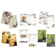 10Pcs Halloween Invitation Invitation Postcards Halloween Greeting Cards Pumpkin style