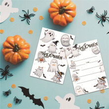 10Pieces Halloween Party Invitations Halloween Supplies 4x5Inch Invitation Ghost model
