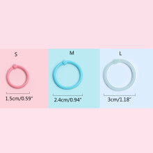 Binder Rings,Book Rings,Flash Card Rings,Clip Rings,Loose Leaf Binder Rings Light blue S