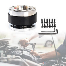 Lightweight Auto Steering Wheel Base Quick Release Hub Adapter for Enthusiasts Silver