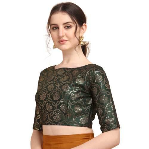 Wow! Grόne Jacquard-Bluse fόr Damen  Rbbl163S 1