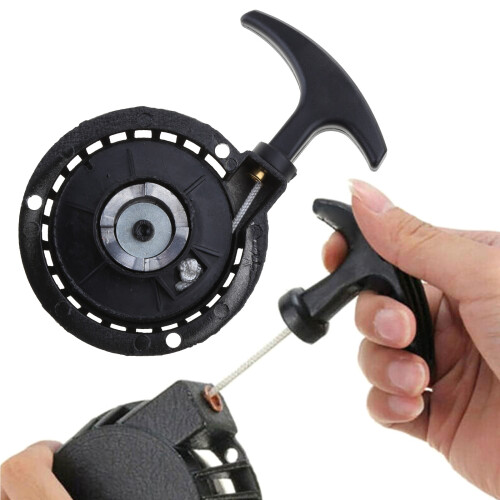 Start Recoil Assembly For 49cc Mini Motos ATV Dirt Bike Engine Pull Starter Black