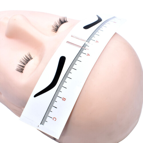 Microblading Eyebrow TattooPosition Ruler Guide Makeup Eye Brow Measure Stencil 3 1