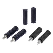 Motorcycle Footrests Replacement Universal Aluminum Alloy Rear Pedals Footrest 10mm