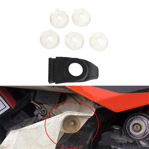 Motorcycle Rubber Buckle Fastener Set For Air Filter Support Bracket With Gasket