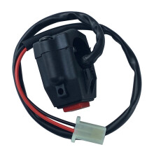 Motorcycle Handlebar Power Ignition Start Switch Button For Dit Bike Universal Gray