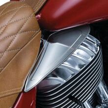 Motorcycle Air Deflector Modified Accessory Smoke Reflective Saddle Heat Shield Brown
