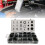 125pcs/set Rubber Grommet Kit Rings Assortment Set 18 Size Electrical Wire 3