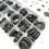 125pcs/set Rubber Grommet Kit Rings Assortment Set 18 Size Electrical Wire 5