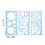 3Pcs Kaleidoscope Templates Rulers with Protractor Wave Edges 30 Unique Patterns 2