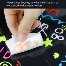 8Pcs Erasable Liquid Chalk Pen 6mm Reversible Tip for Blackboard Ceramics Window 8 colors