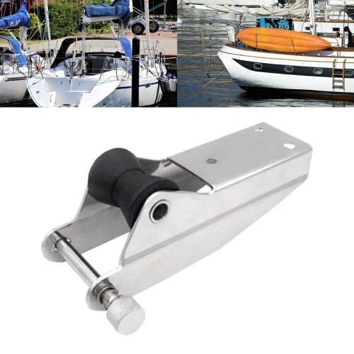 Rollers Fixed Holder Bracket with Quick Release Pin Boat Marine Docking Hardware 200mm 2