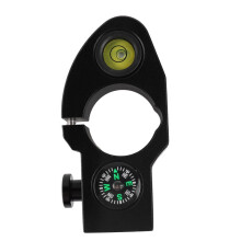 Universal GNSS GPS Range Pole Cradle Bracket Clamp Level Bubble with Compass for Diameter 32mm Survey Center Pole Holder