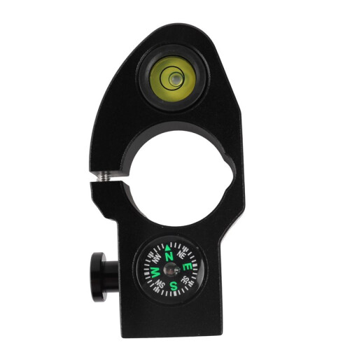Universal GNSS GPS Range Pole Cradle Bracket Clamp Level Bubble with Compass for Diameter 32mm Survey Center Pole Holder