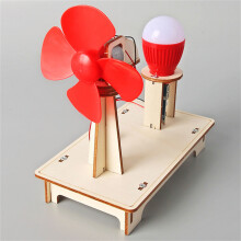 Wind Generator Model Kids Wood Building Kits Kids Science Toy Wood Stem Models