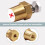 Battery Poles Adapter Terminal Connector Brass Positive Negative Electrical Clamp 7
