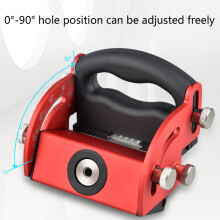 Adjustable 0-90 M6 M8 M10 M12 Oblique Hole Locator Puncher Positioner Carpentry Silver