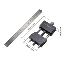 Precision Marking Ruler Aluminum Hole Positioning Scribing Gauge Drawing wire gauge