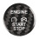 for  Focus  Carbon Fiber Sticker Car Engine Start Button Ignition Device  Cover Interior Trim Black 1