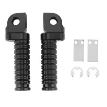 Motorcycle Rotating Front Footpegs Foot Pegs for ZX6R ZX10 R ZX14R ZZR1400 GTR1400 H2 SX ZRX1200(Black)