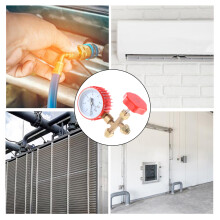 Professional HVAC Service Manifold Gauge High Precisions Pressure Testing Gauge