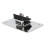 Motorbike Replacement 3 Hole Laydown License Plate Mounting Bracket Kit Silver 11