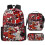 (5, Three-Piece Set) Marvel Spider-Man Backpack 3-Piece Set Student Large Capacity Storage Backpack 2