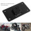 Motorbike Replacement 3 Hole Laydown License Plate Mounting Bracket Kit Silver 7