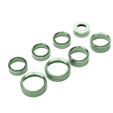 Center Console Button Trim Air Conditioner Control Knob Cover for Chevy Silverado Sierra 2014-2018, Green