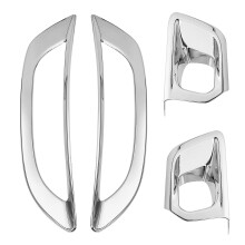 for 5008 2017 2018 ABS Chrome Front or Rear Back Fog Light Lamp Cover Trim 4Pcs Accessories Auto Trim Car Styling