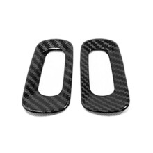 for XC40 2017-2019 ABS Carbon Fibre Car Front Small Air Outlet Decoration Cover Trim Car Styling Accessories 2Pcs