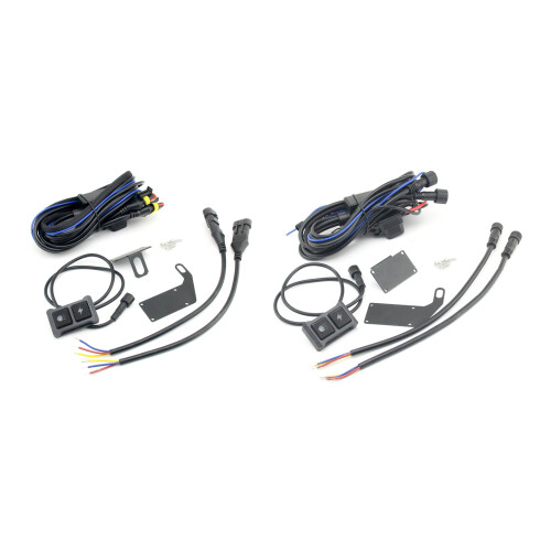 Fog Light Wiring High Low Beam Motorcycle Spotlight Cable with Flash Controller round plug 1