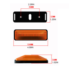 Car Two-color Turn Signal Brake Light 3rd 28LED Fog Lights Third Red light and yellow