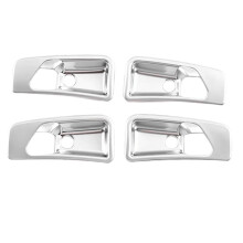 4 STÜCKE Auto Silber Innen TüR Griff SchüSsel Abdeckung Trim für G Klasse W463 G63 G500 2007-2010
