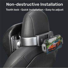 For Y Auto Car Neck Pillow Head Rest Support Headrest with Phone Holder PVC model